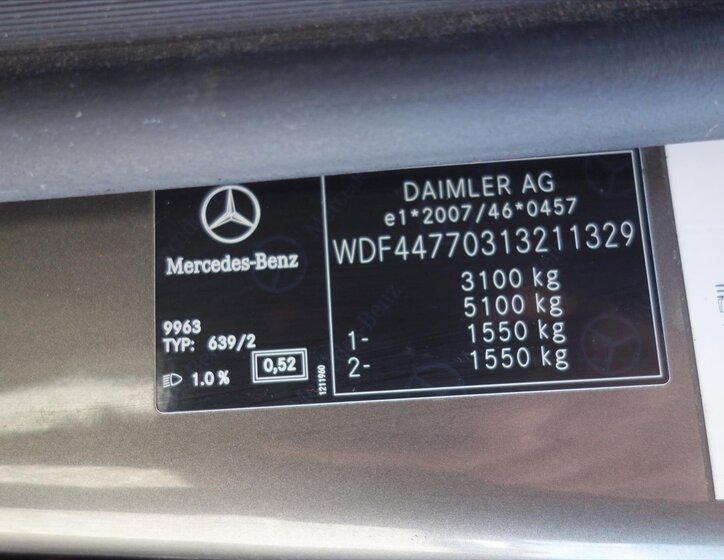 Mercedes-Benz Vito Kombi 2,1 l 140 kw