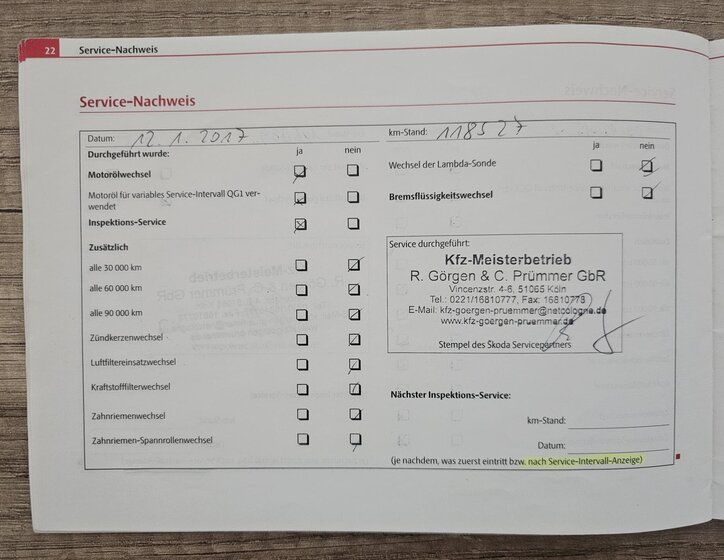 Škoda Octavia Kombi 2,0 l 103 kw