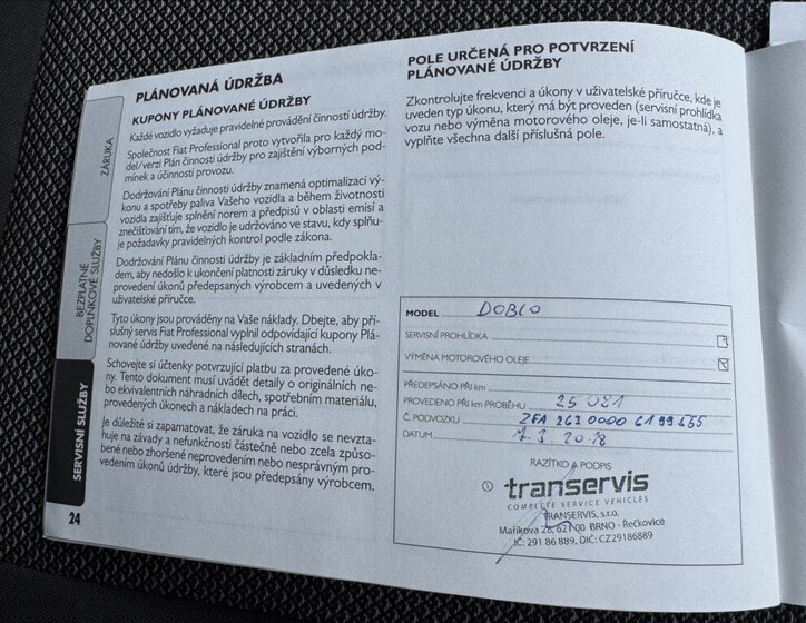 Fiat Dobló cargo Skříň 1,4 l 70 kw