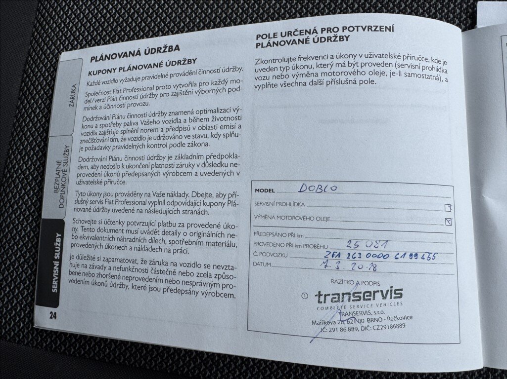 Fiat Dobló cargo Skříň 1,4 l 70 kw