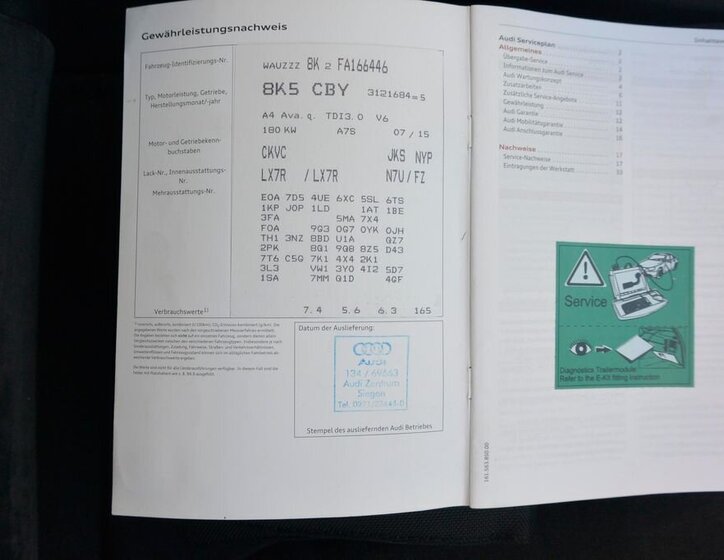 Audi A4 Kombi 3,0 l 180 kw