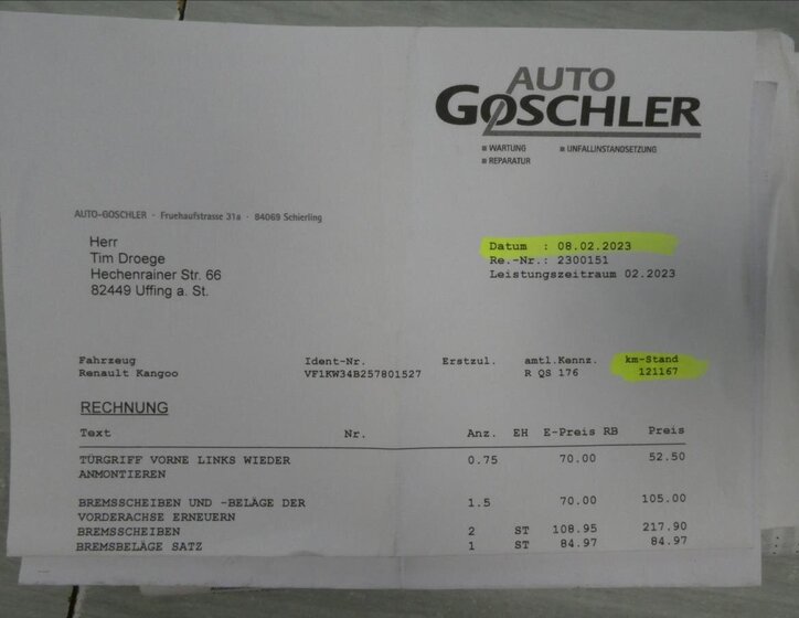 Renault Kangoo MPV 1,2 l 84 kw