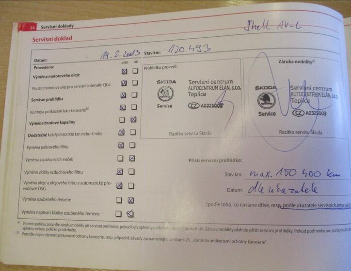 Škoda Octavia Sedan / Limuzína 2,0 l 103 kw