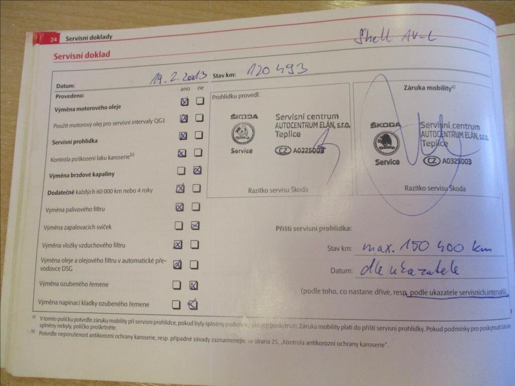 Škoda Octavia Sedan / Limuzína 2,0 l 103 kw