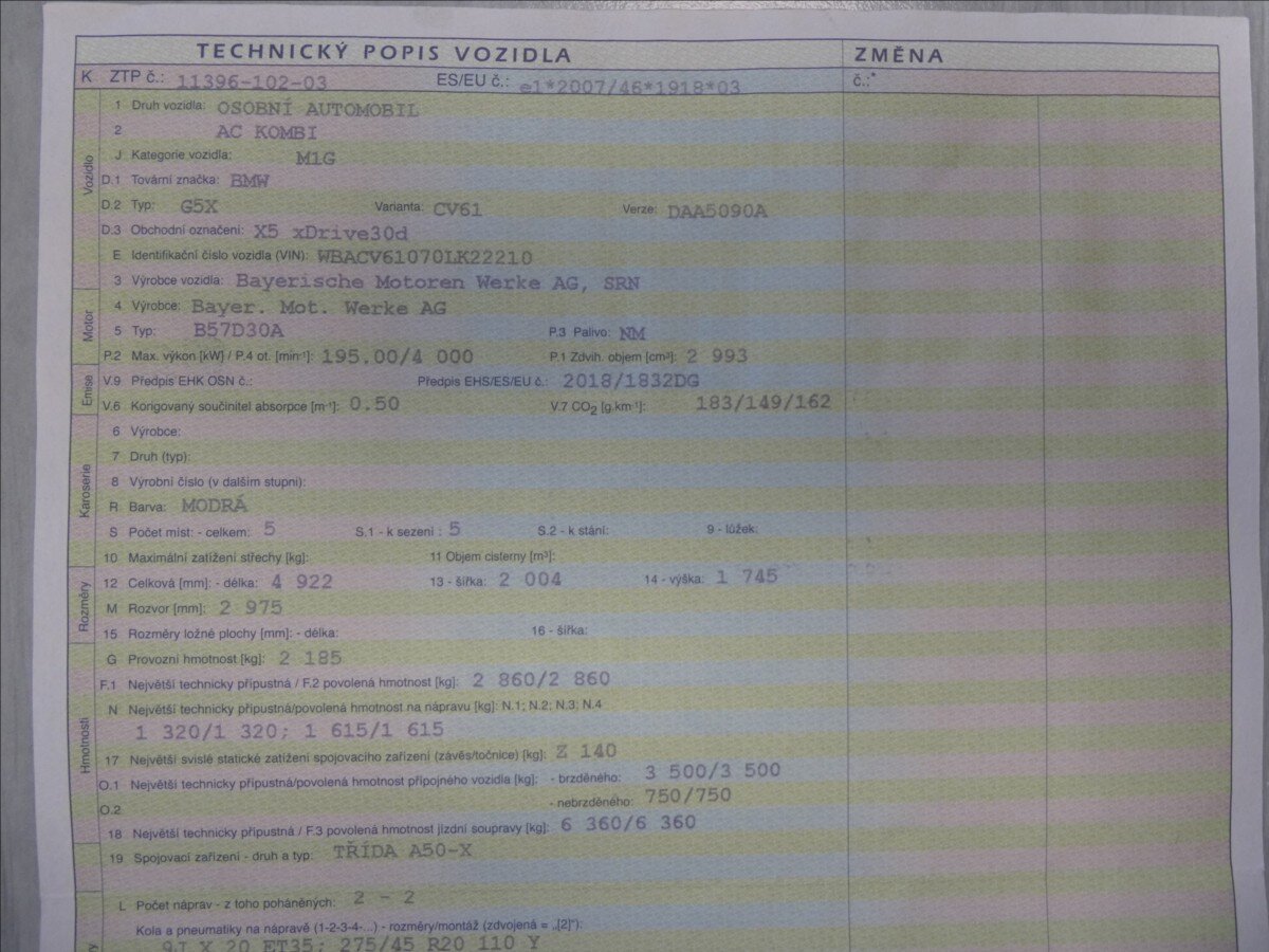 BMW X5 SUV / Terénní 3,0 l 195 kw