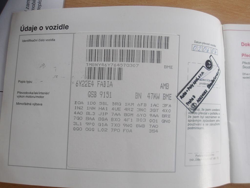 Škoda Fabia Hatchback 1,2 l 47 kw
