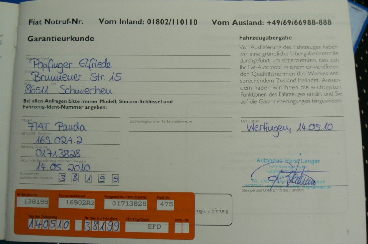 Fiat Panda Hatchback 1,1 l 40 kw