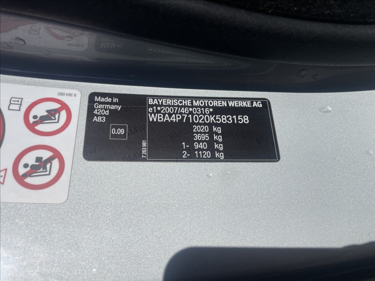 BMW Řada 4 Kupé 2,0 l 140 kw