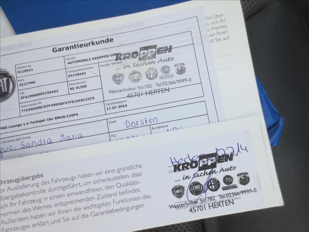 Fiat 500L Kombi 1,4 l 88 kw