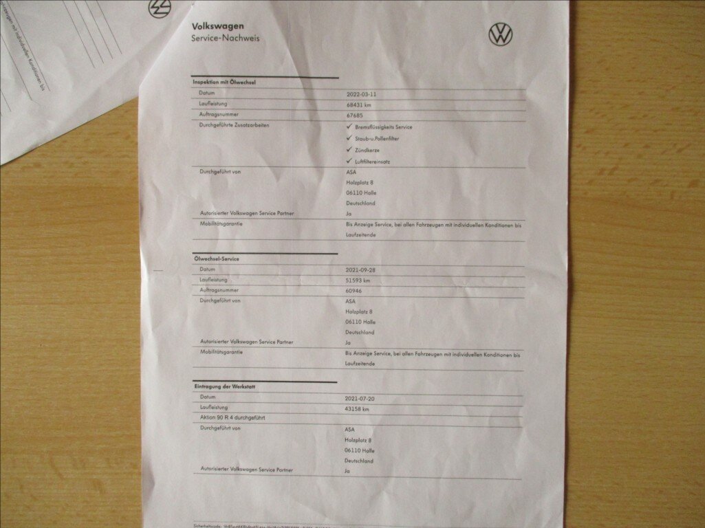 Volkswagen up! Hatchback 999,0 44 kw