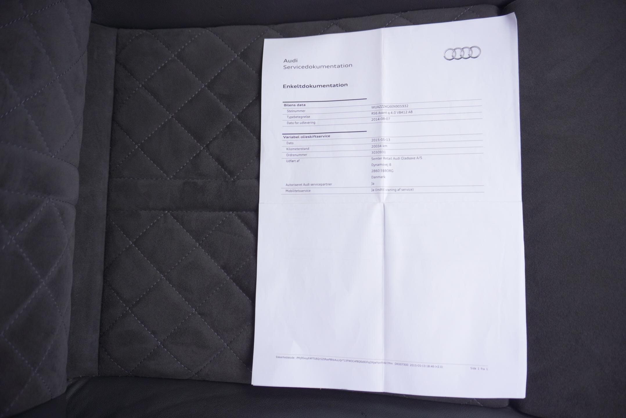 Audi RS 6 Hatchback 4,0 l 412 kw