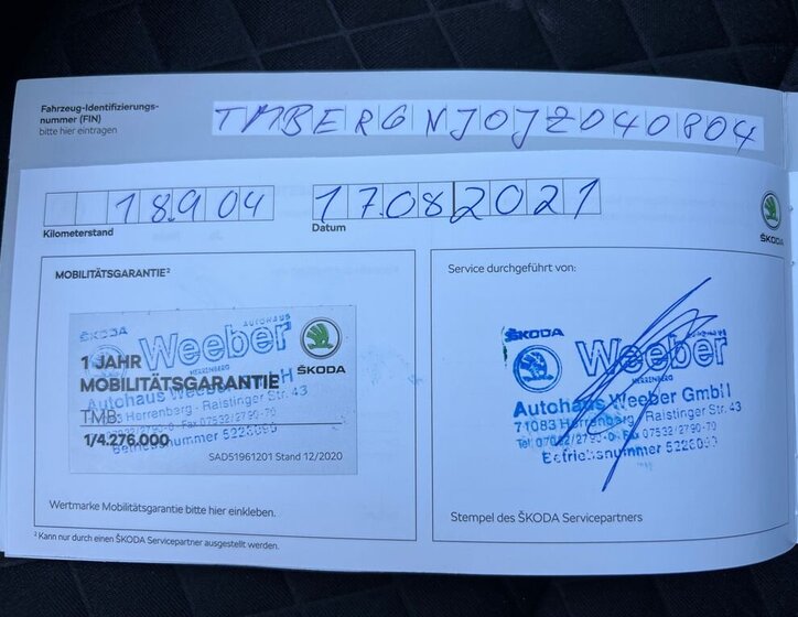 Škoda Fabia Hatchback 999,0 81 kw