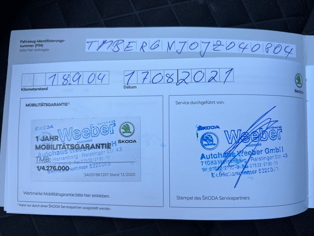 Škoda Fabia Hatchback 999,0 81 kw