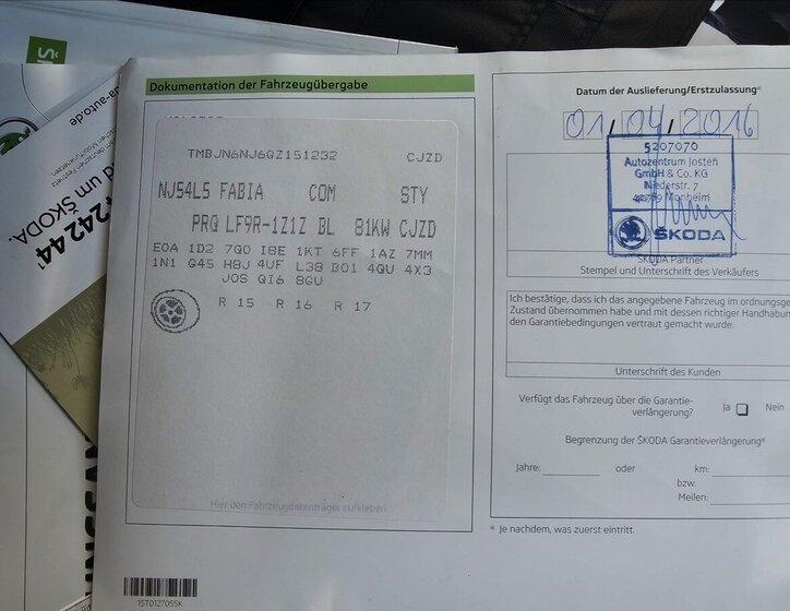 Škoda Fabia Kombi 1,2 l 81 kw