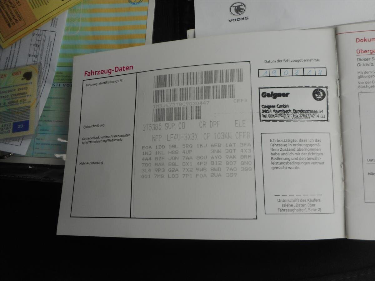 Škoda Superb Kombi 2,0 l 103 kw