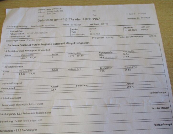 Renault Modus MPV 1,1 l 55 kw