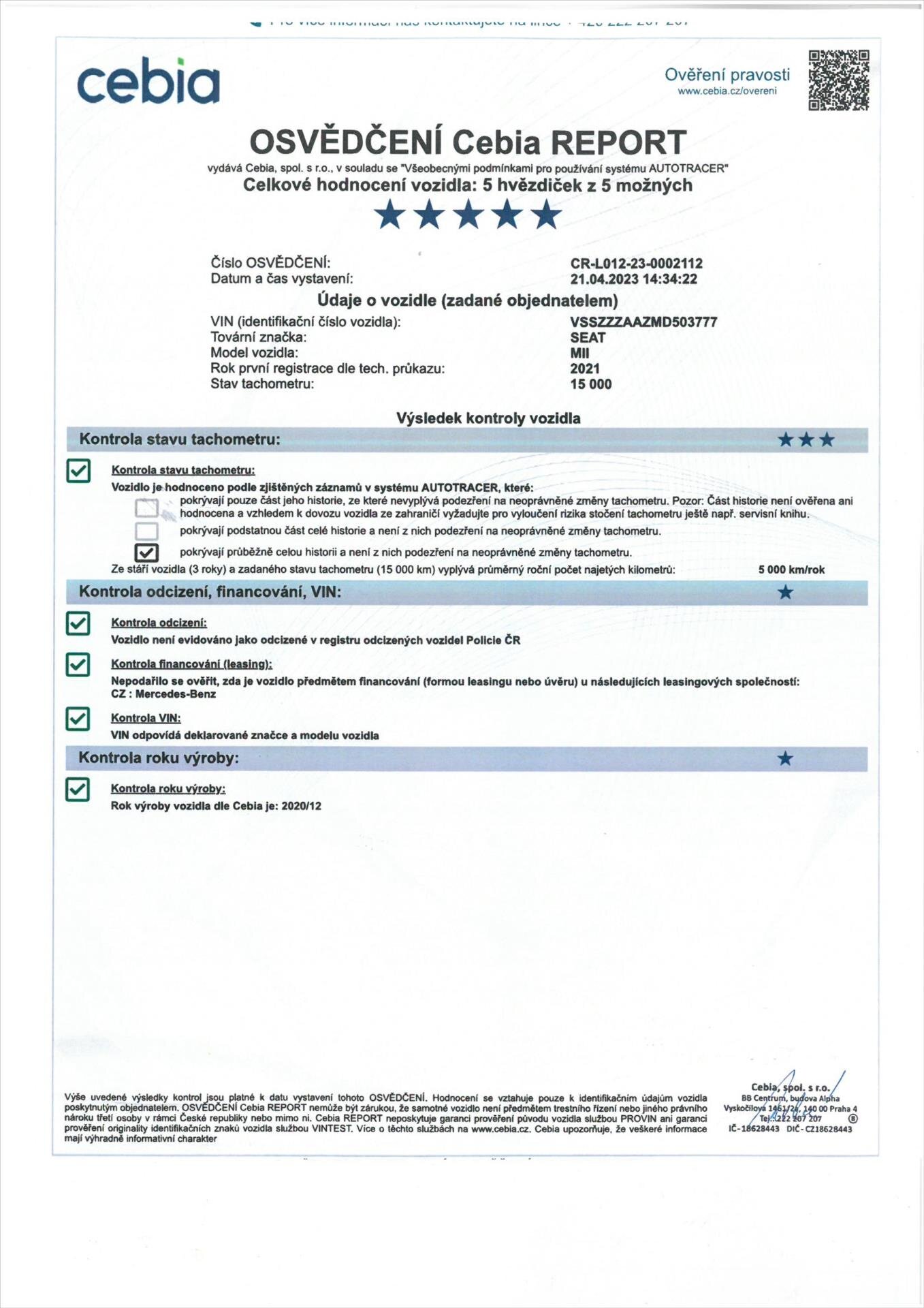 Seat Mii Hatchback 0,0 61 kw