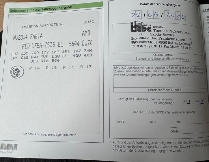 Škoda Fabia Hatchback 1,2 l 66 kw