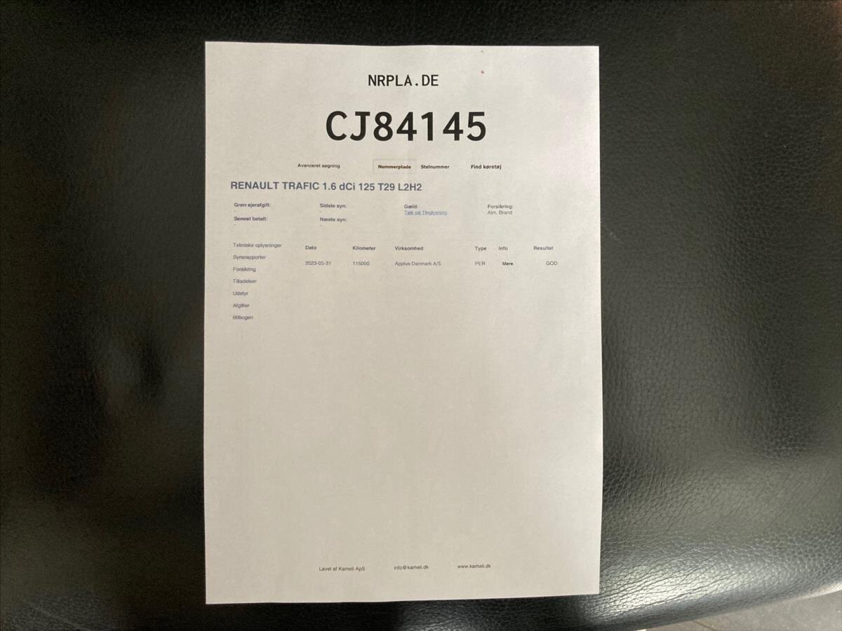 Renault Trafic Ostatní 1,6 l 92 kw