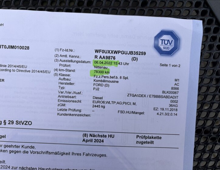 Ford Tourneo Connect Kombi 1,5 l 88 kw