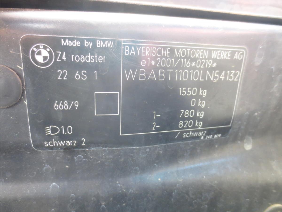 BMW Z4 Kabriolet 2,2 l 125 kw