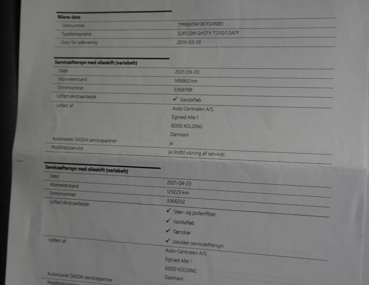 Škoda Superb Kombi 1,5 l 110 kw