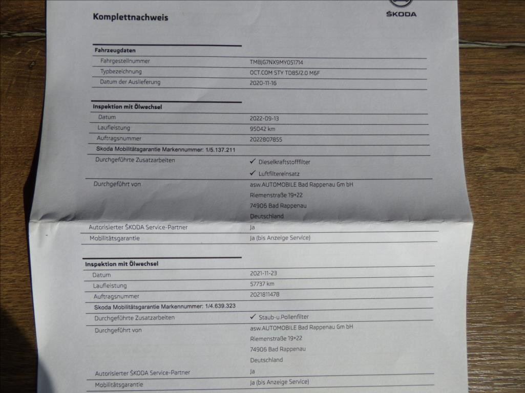 Škoda Octavia Kombi 2,0 l 85 kw