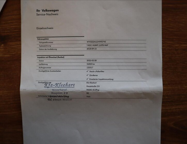 Volkswagen T-Roc CUV 1,5 l 110 kw