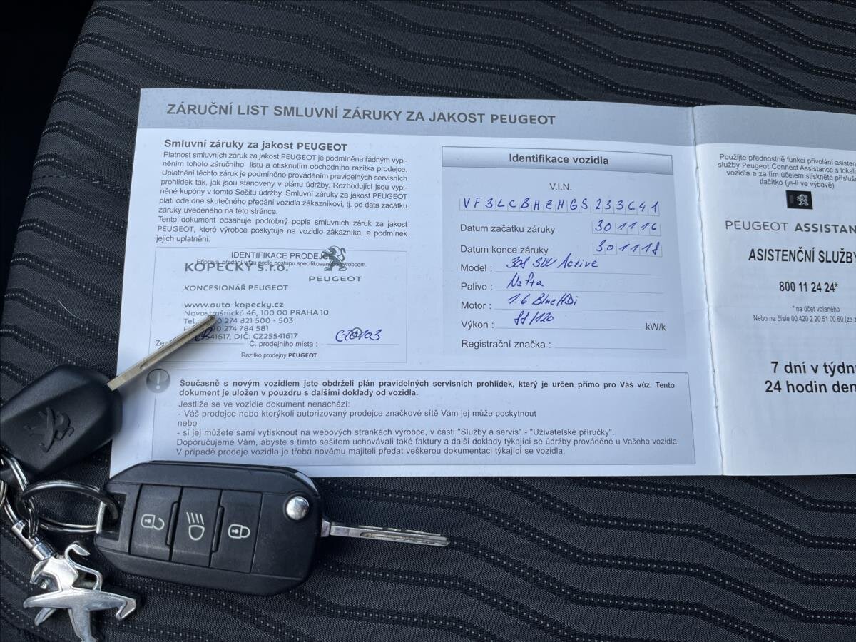 Peugeot 308 Kombi 1,6 l 88 kw