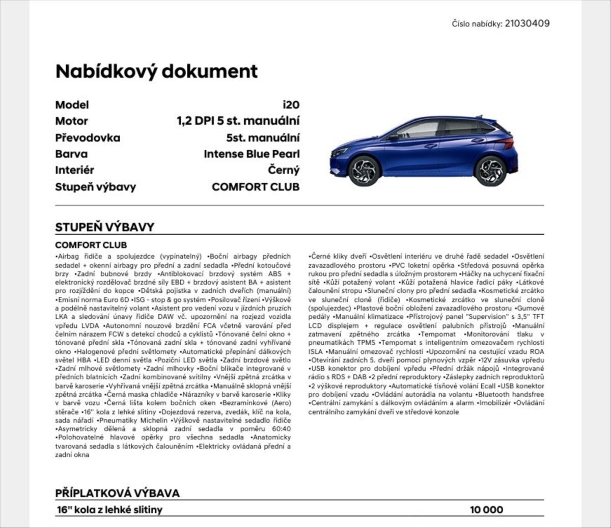 Hyundai i20 Hatchback 0,0 62 kw