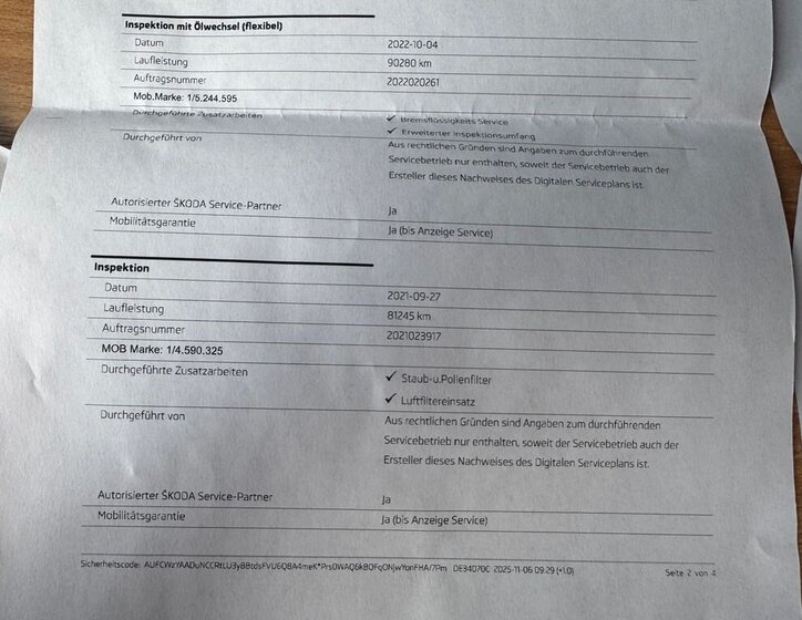 Škoda Octavia Kombi 1,4 l 110 kw