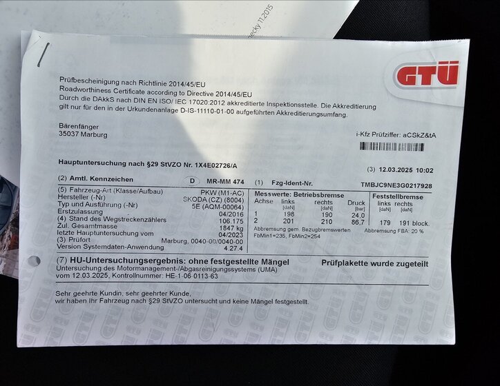 Škoda Octavia Kombi 1,4 l 110 kw