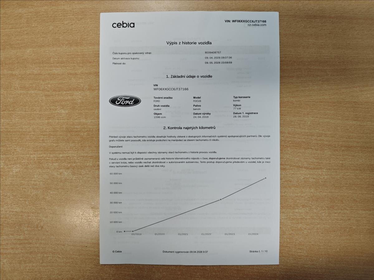 Ford Focus Kombi 1,6 l 77 kw