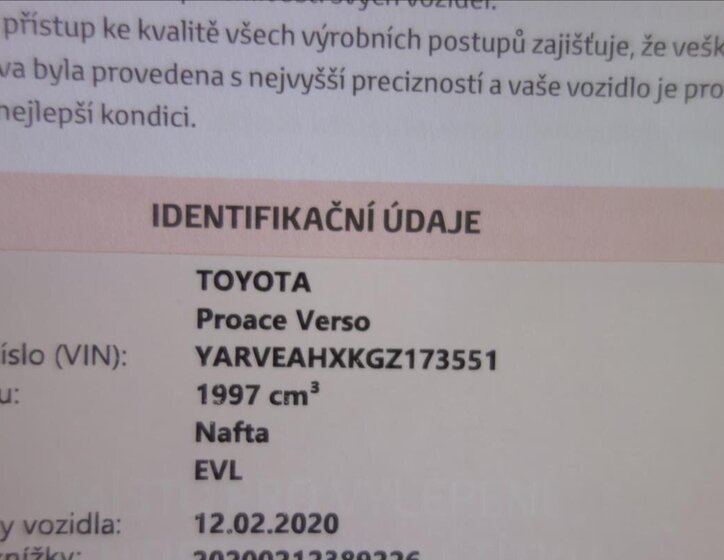 Toyota ProAce Verso MPV 2,0 l 110 kw