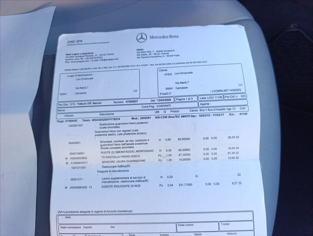 Mercedes-Benz Třídy C Kombi 2,1 l 150 kw