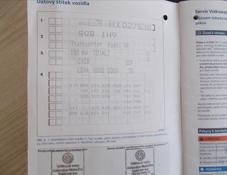 Volkswagen Transporter Ostatní 2,0 l 150 kw