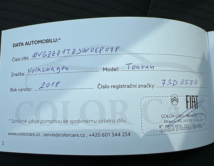 Volkswagen Touran MPV 1,4 l 110 kw