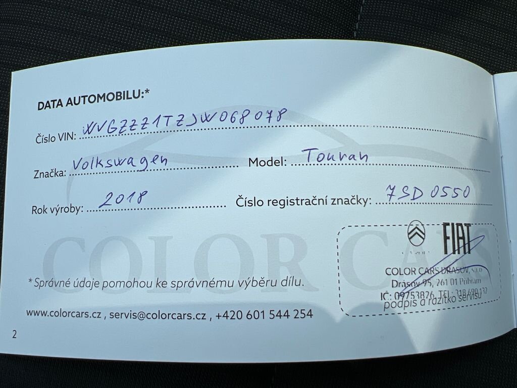 Volkswagen Touran MPV 1,4 l 110 kw