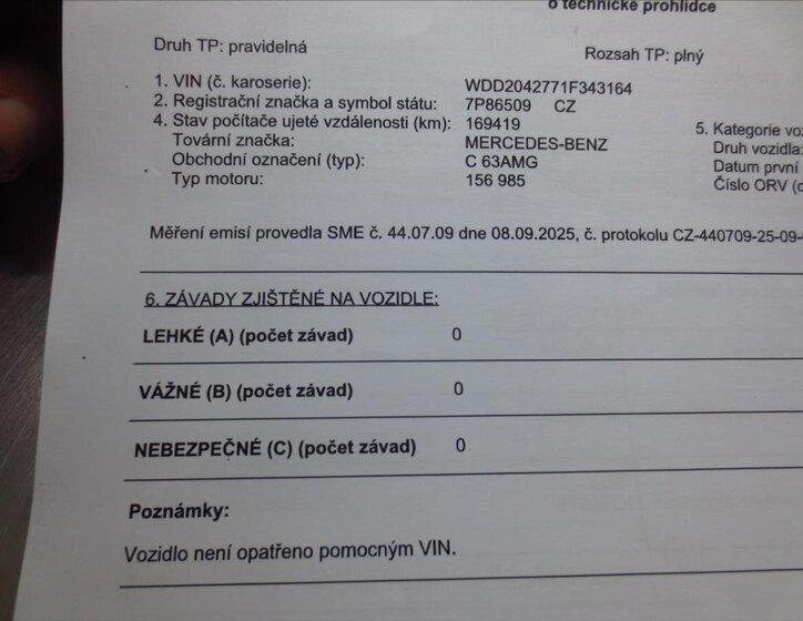 Mercedes-Benz Třídy C Kombi 6,2 l 336 kw