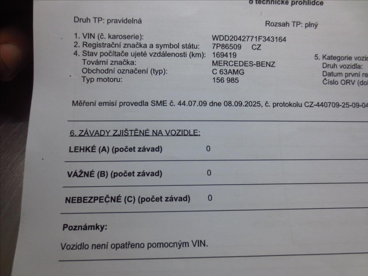 Mercedes-Benz Třídy C Kombi 6,2 l 336 kw