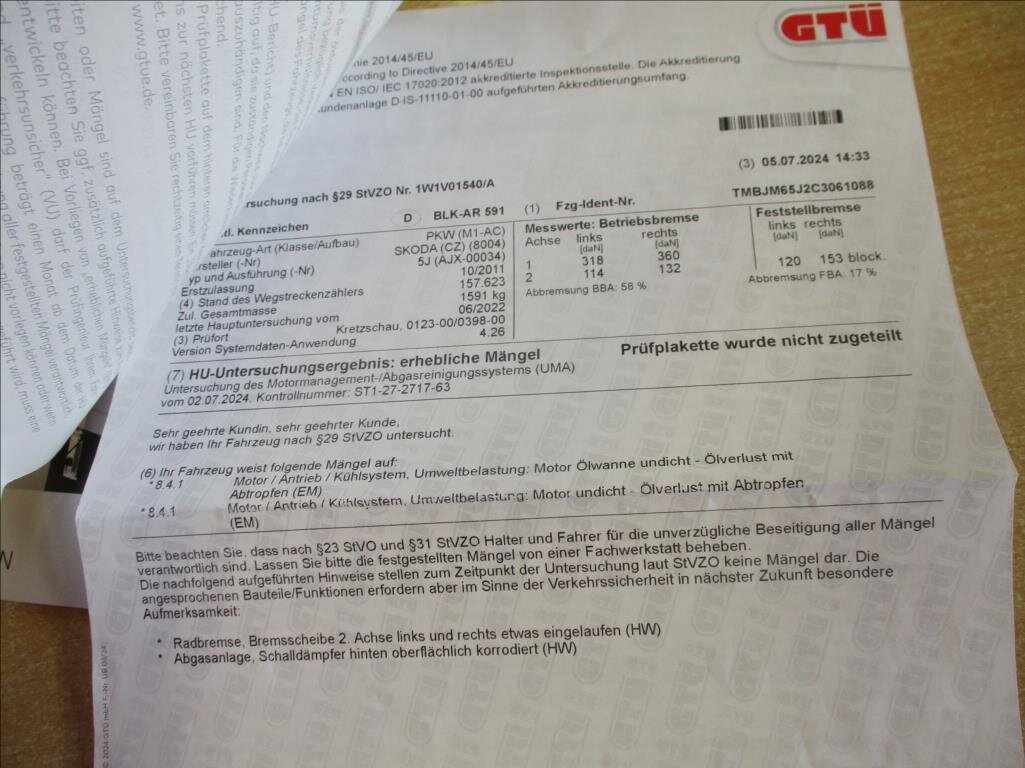 Škoda Fabia Kombi 1,2 l 63 kw