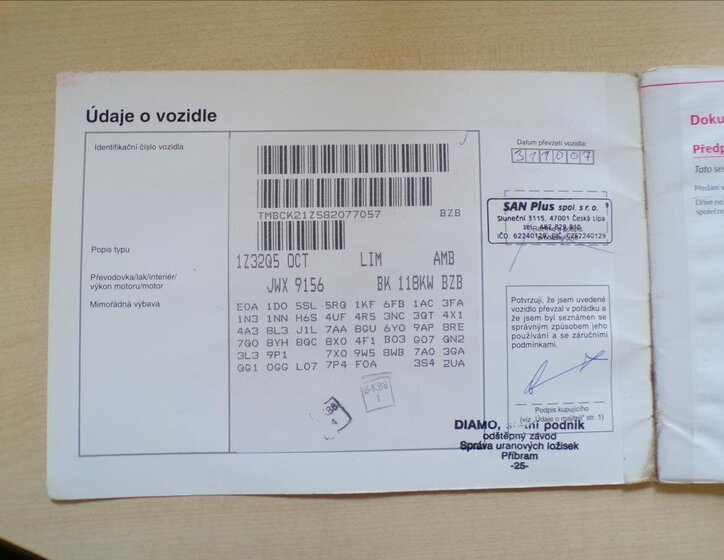 Škoda Octavia Sedan / Limuzína 1,8 l 118 kw