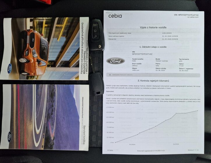 Ford Transit Custom Skříň 2,0 l 77 kw