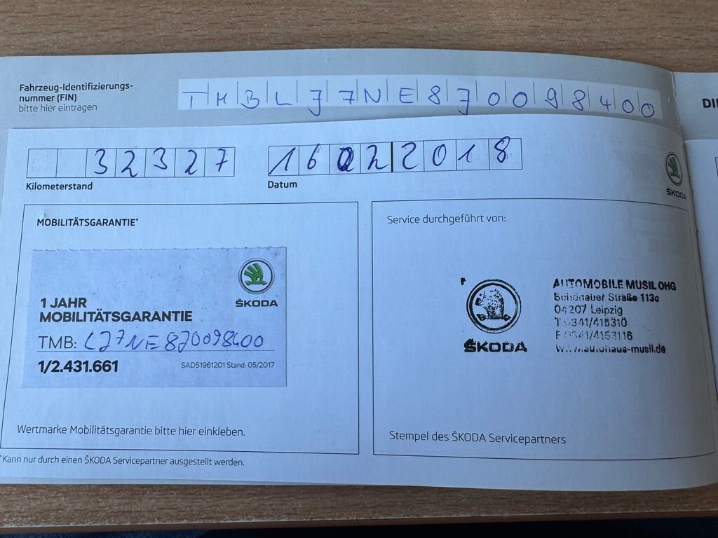 Škoda Octavia Kombi 2,0 l 110 kw