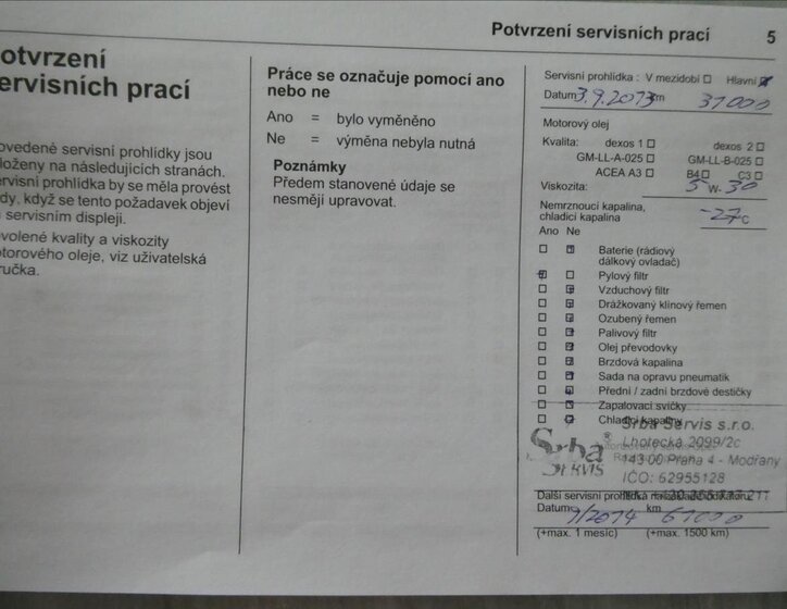 Opel Zafira MPV 2,0 l 121 kw