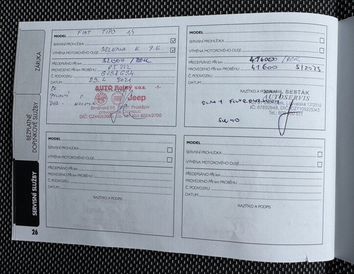 Fiat Tipo Sedan / Limuzína 1,4 l 70 kw