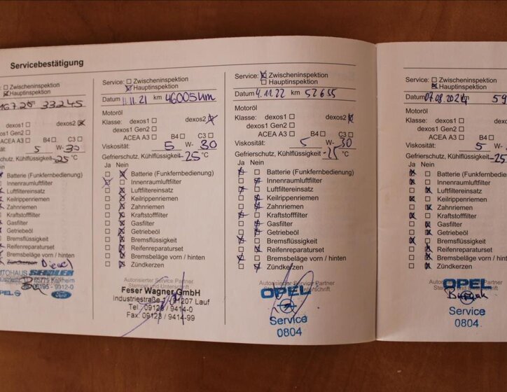 Opel Zafira MPV 1,6 l 88 kw