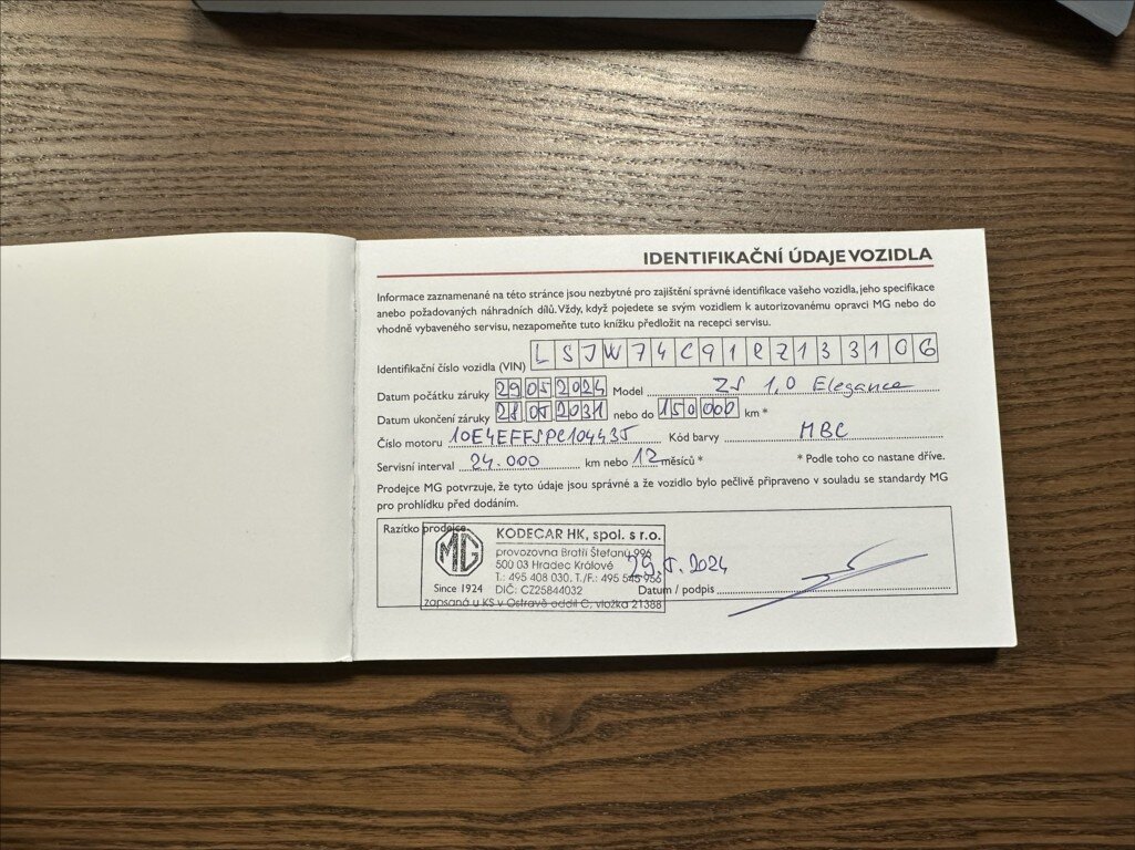 MG ZS SUV / Terénní 999,0 82 kw