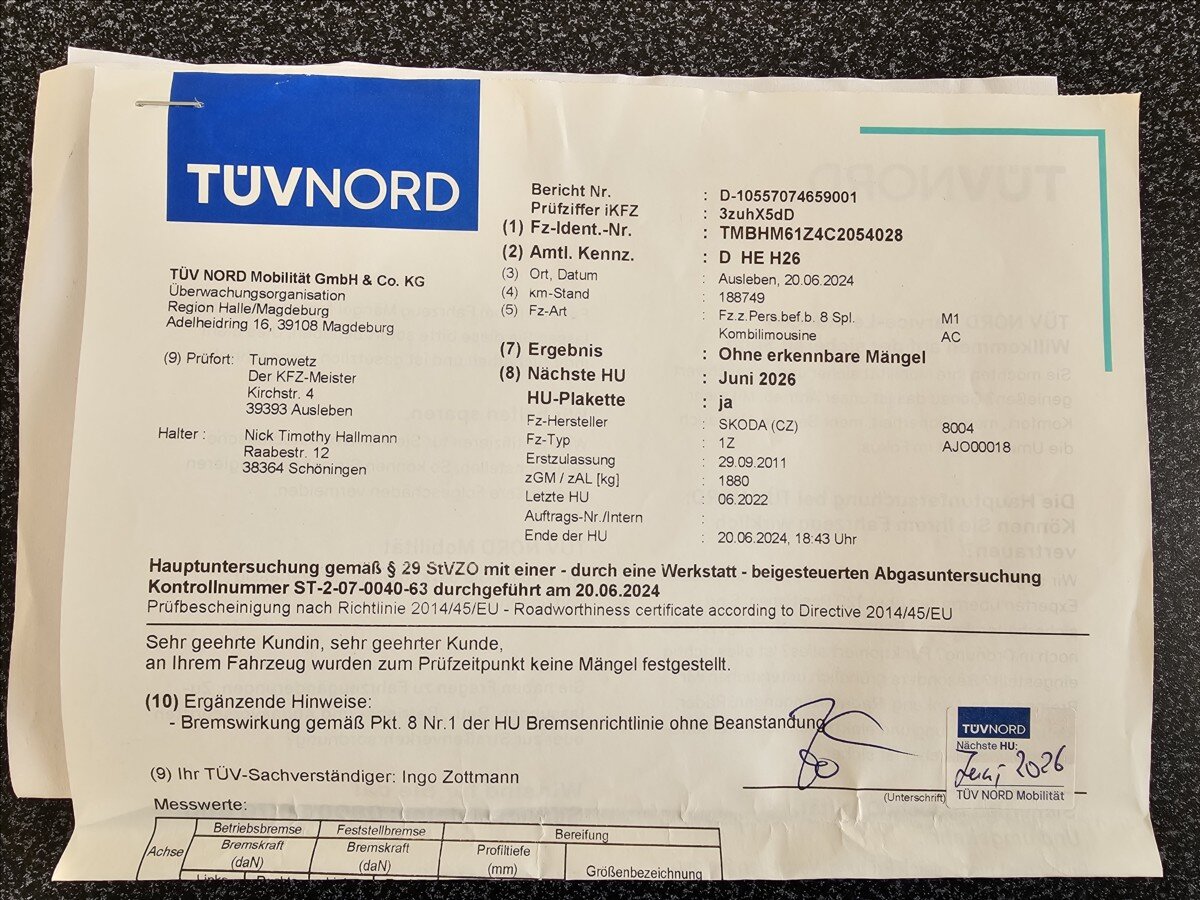 Škoda Octavia Kombi 1,2 l 77 kw