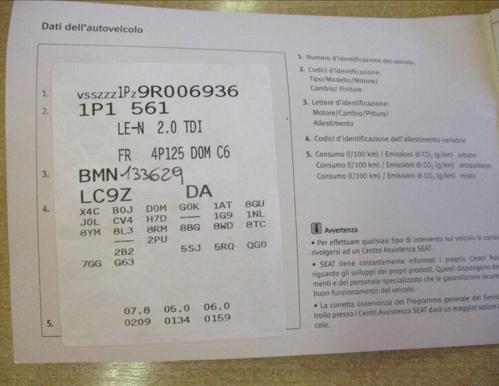 Seat Leon Hatchback 2,0 l 125 kw